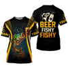 Joycorners Beer Fishy Fishy Funny Fishing Shirt, SPF Shirt For Men, Fishing And Beer Men's Fishing Shirt