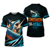 Joycorners Shark Fishing SPF Shirts, Unleash Your Inner Rebel Performance Fishing Shirts, Fishing Shirts For Men