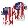 Joycorners American Hooker Hooded UPF Shirt, American Flag Fish Shirt, Long Sleeve Fishing Shirts, Mens Casual Shirts