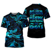Joycorners I'd Just Rather Be Fishing Than Talking To Idiots Funny Fishing Shirt, SPF Shirt For Men, Men's Fishing Shirt
