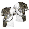 Joycorners Camo White Fishing UPF Shirts, Camouflage Fishing Shirts, Fishing Gifts For Men, Men's Fishing Shirt