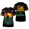 Joycorners Gone Squatchin And Catching Alien Bigfoot Funny Fishing Shirt, SPF Shirt For Men, Fishing Shirts For Men
