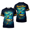 Joycorners Beyond The Break Funny Fishing Shirt, Fishing UPF Shirts, Gift For Fisherman, Men's Fishing Shirt