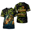 Joycorners I Go Fishing Not To Find Myself But To Lose Myself Funny Fishing Shirt, SPF Shirt For Men, Gift For Fisherman