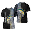 Joycorners Tuna Fishing Saltwater Custom Name UPF Shirts, Tournament Fishing Shirts, Men's Fishing Shirt