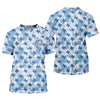 Joycorners Texas Camo Blue Fishing UPF Shirts, Performance Fishing Shirts, Fishing Gifts For Men, Men's Fishing Shirt