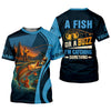 Joycorners A Fish Or A Buzz I'm Catching Something Funny Fishing Shirt, SPF Shirt For Men, Gift For Fisherman