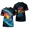 Joycorners King Of The Deep Swordfish Fishing SPF Shirt For Men, Fishing Gifts For Men, Men's Fishing Shirt