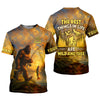 Joycorners The Best Things In Life Are Wild And Free Bigfoot Sunset Funny Fishing Shirt, SPF Shirt For Men