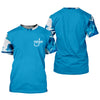 Joycorners Blue Fishing SPF Shirt, Funny Fishing Shirt, Fisherman Outfit, Mens Casual Shirts