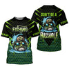 Joycorners Basshole Funny Fishing Shirt, Camouflage Fishing Shirts, SPF Shirt For Men, Hooded Fishing Shirt