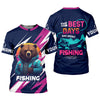 Joycorners Gone Fishing, The Best Days Are Spent Fishing, Funny Bear Fishing Shirt, SPF Shirt, Fisherman Outfit, Mens Casual Shirts