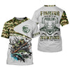 Joycorners Fishing Solves Most Of My Problems Hunting Solves The Rest T-Shirt, Fisherman Outfit, Mens Casual Shirts