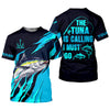 Joycorners The Tuna Is Calling I Must Go Tuna Fishing SPF Shirt For Men, Fishing Gifts For Men, Fishing Shirts For Men