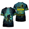 Joycorners Gone Squatchin And Catching Night Forest Performance Fishing Shirts, SPF Shirt For Men, Gift For Fisherman