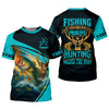 Joycorners Fishing Solves Most Of My Problems Fishing UPF Shirts, Fishing Gifts For Men, Fishing And Hunting SPF Shirt
