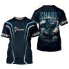 Joycorners Shark Performance Fishing Shirts, Custom Fishing Shirts, Fishing UPF Shirts, Men's Fishing Shirt