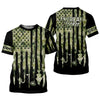 Joycorners American Hooker Patriotic Fishing Shirt, Camo Fishing Shirt, SPF Shirt For Men, Gift For Fisherman