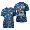 Joycorners I Just Hold My Rod Wiggle My Worm And Bam! She's On It Funny Fishing Shirt, SPF Shirt For Men, Gift For Fisherman