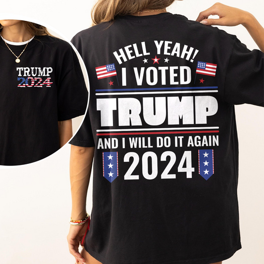 Joycorner I Vote Trump 2024 All Over Printed Shirt