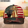 Joycorners Dexter USA Flag Customized Name Cap