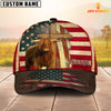 Joycorners Highland USA Flag Customized Name Cap