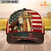 Joycorners Hereford USA Flag Customized Name Cap