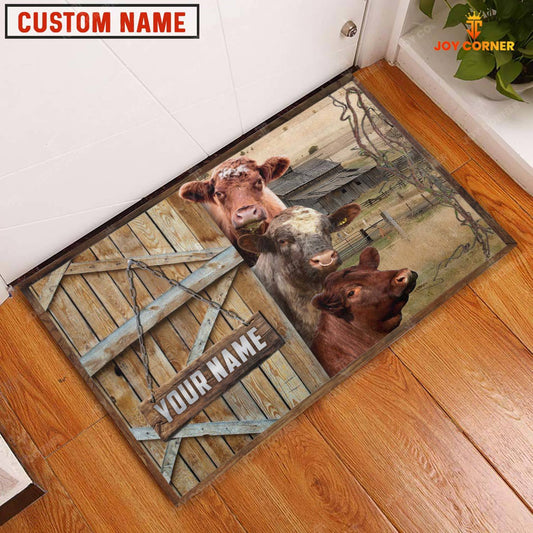 Joycorners Shorthorn Barn Custom Name Doormat