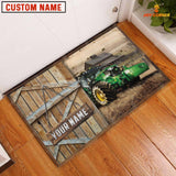 Joycorners Farm Tractor Barn Custom Name Doormat