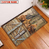 Joycorners Highland Barn Custom Name Doormat