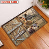 Joycorners Texas Longhorn Barn Custom Name Doormat