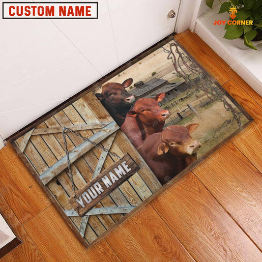 Joycorners Beefmaster Barn Custom Name Doormat