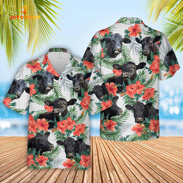 Joycorners Black Angus Hawaiian Shirt