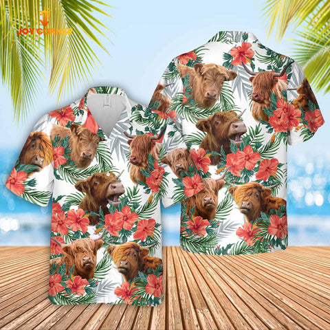 Joycorners Highland Hawaiian Shirt