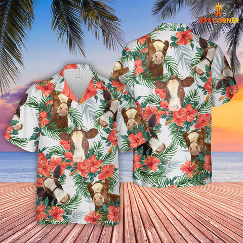Joycorners Cattle of Annalea Young Summer 3D Hawaiian Shirt