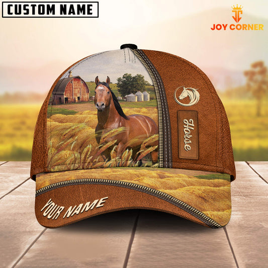 Joycorners Personalized Name Horse Barn Farm Cap