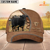 Joycorners Black Angus Farming Land Customized Name Cap