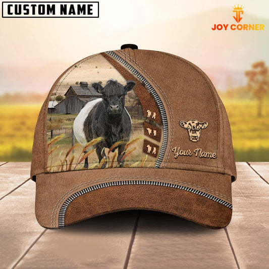 Joycorners Belted Galloway Farming Land Customized Name Cap