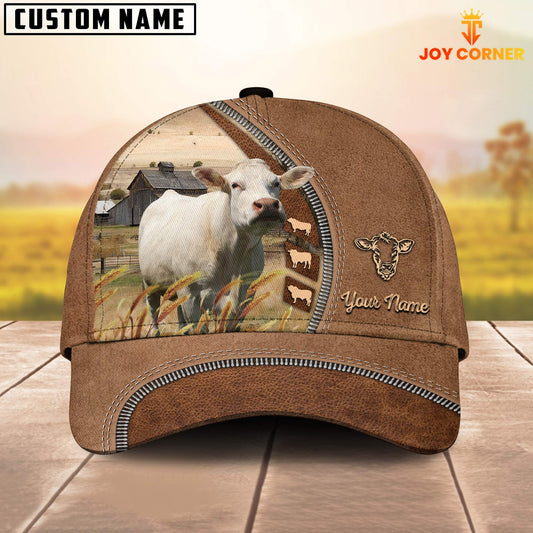 Joycorners Charolais Farming Land Customized Name Cap