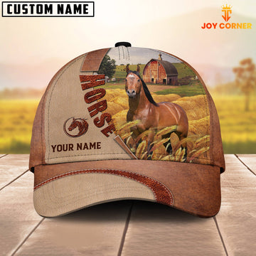 Joycorners Personalized Name Horse Farm Barn Cap