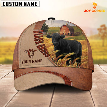 Joycorners Personalized Name Black Angus Farm Barn Cap