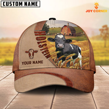 Joycorners Personalized Name Holstein Farm Barn Cap