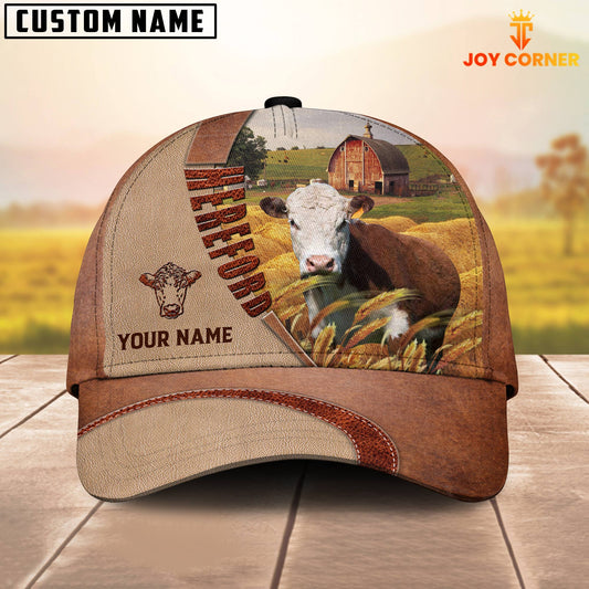 Joycorners Personalized Name Hereford Farm Barn Cap