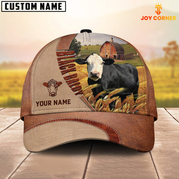 Joycorners Personalized Name Black Baldy Farm Barn Cap