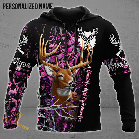 Joycorners Customized Name Love Hunting 3D All Over Printed
