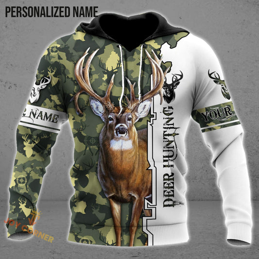 Joycorners Customized Name Deer Hunting 2 3D Design All Over Printed