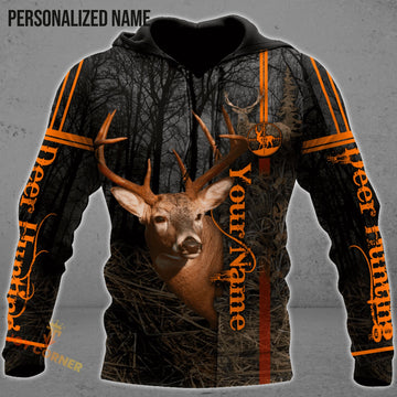 Joycorners Personalized Name Deer Hunting 3D Design All Over Printed