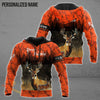 Joycorners Personalized Name Deer Hunting Orange Green Camo 3D Design All Over Printed