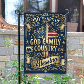 Joycorners America 250 Bless Our Nation Garden Flag