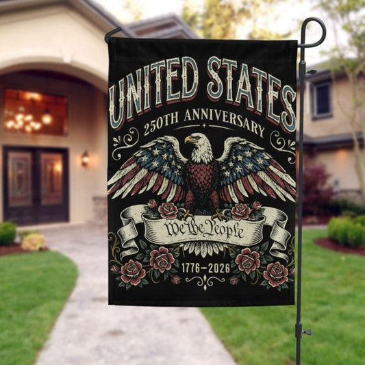 Joycorners America 250 Liberty and Faith Garden Flag